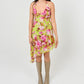 Asymmetrical Lime Floral Dress