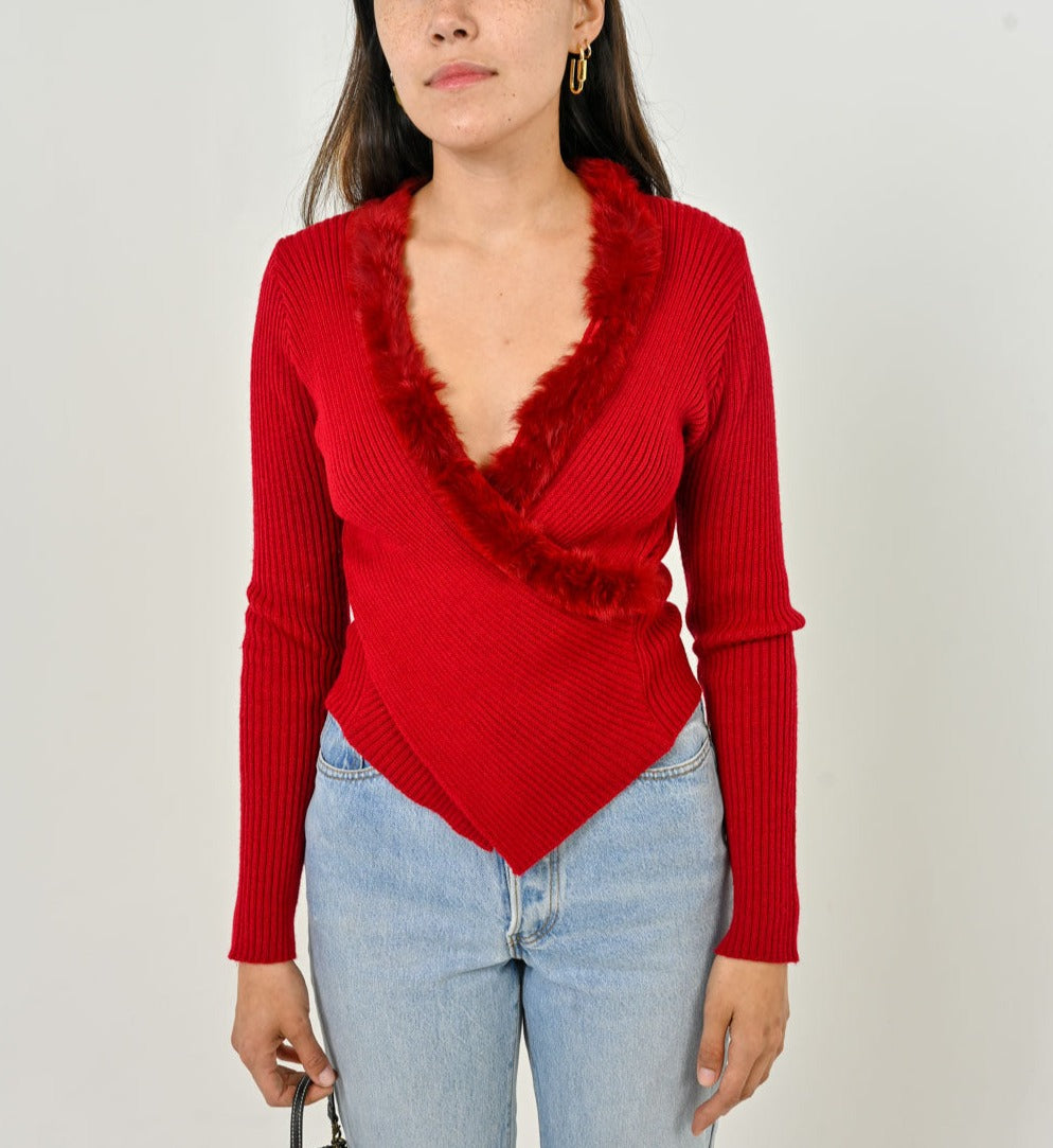 Ruby Rabbit Trim Top