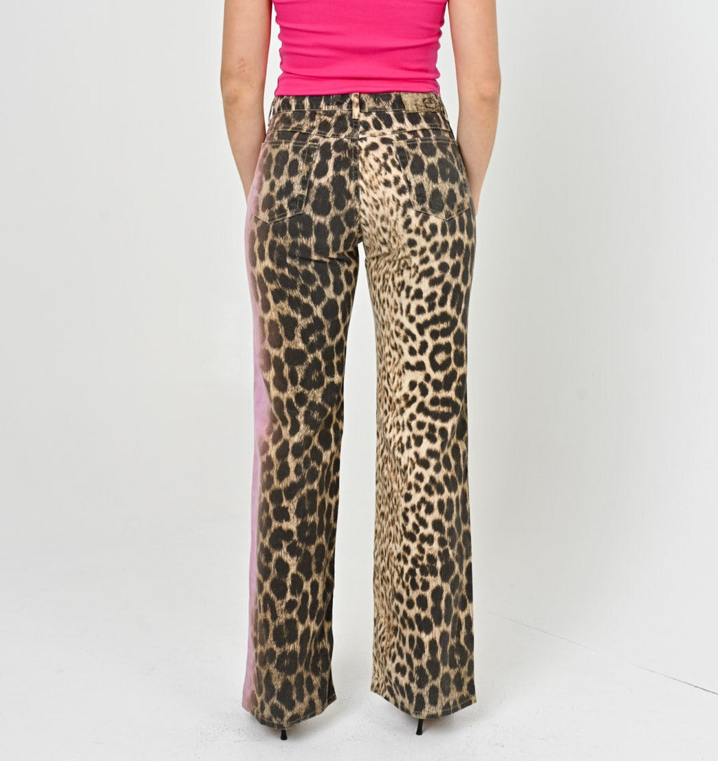 Just Cavalli Pink Cheetah Pants