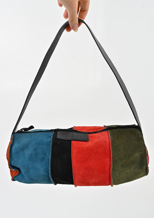 Fendi Colorblock Suede Purse