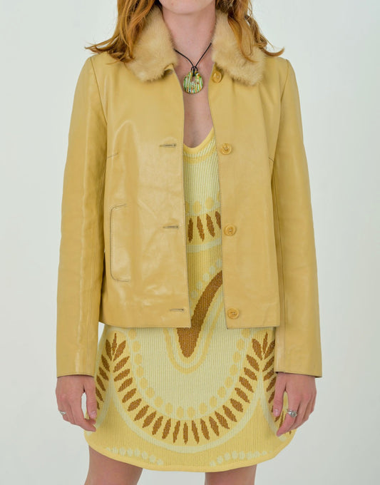 Butter Leather Mink Jacket