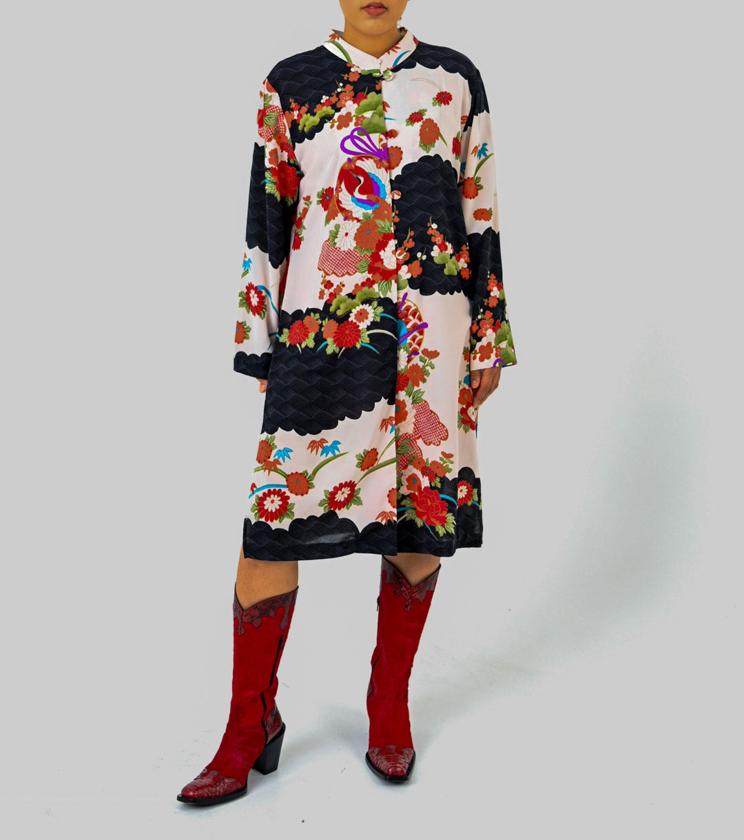 Crane Kimono Dress