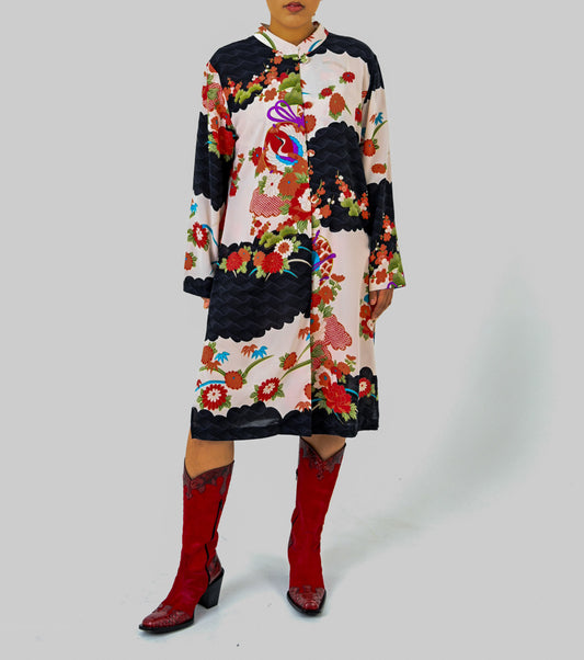 Crane Kimono Dress