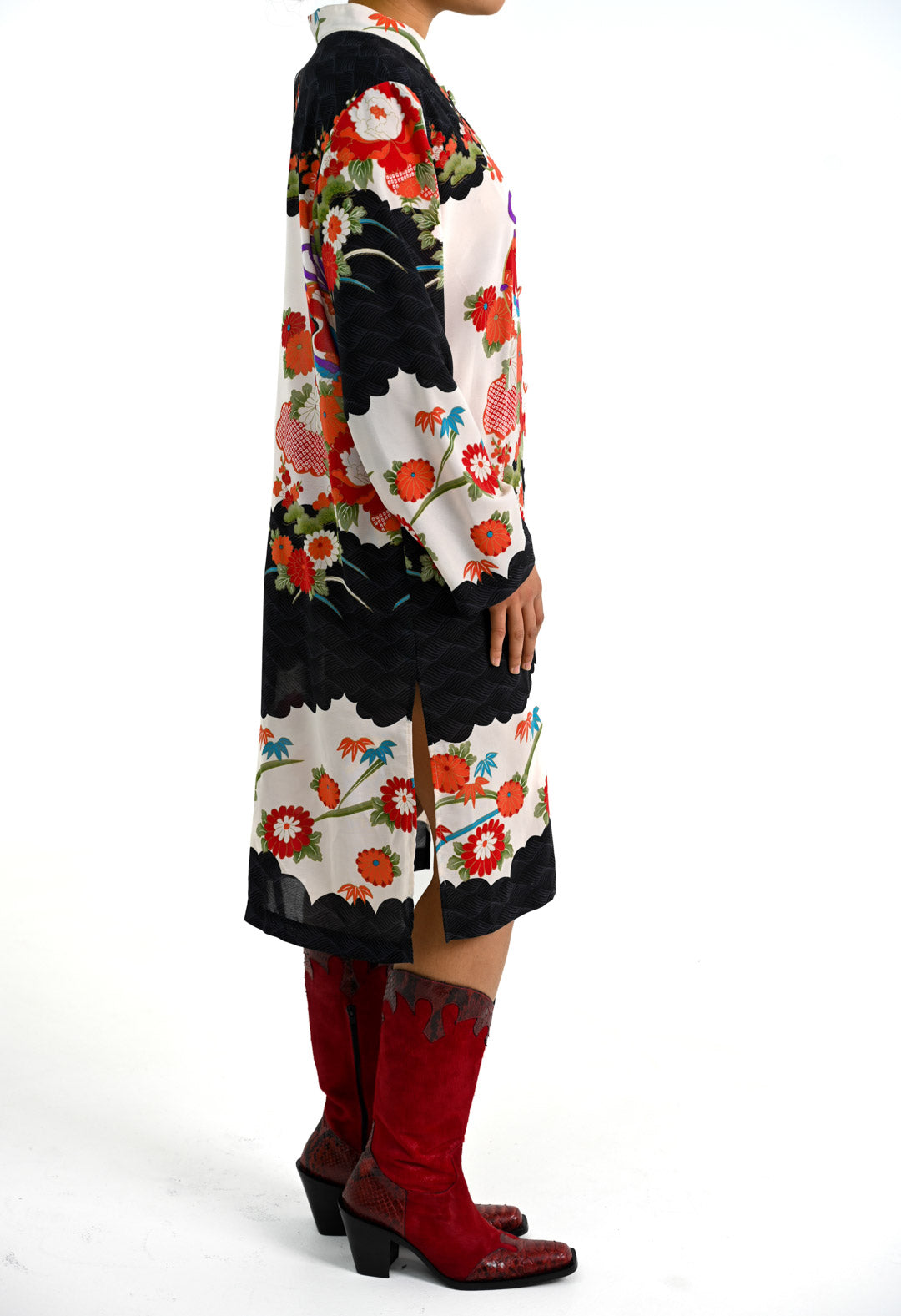 Crane Kimono Dress