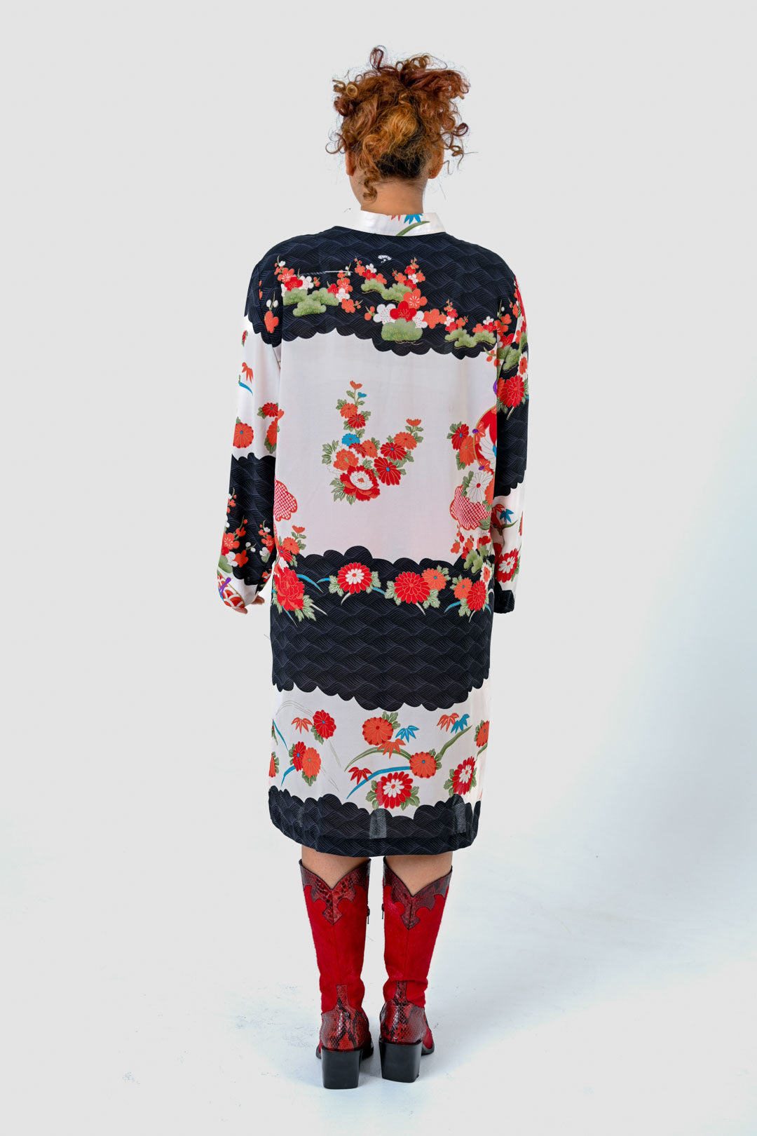 Crane Kimono Dress