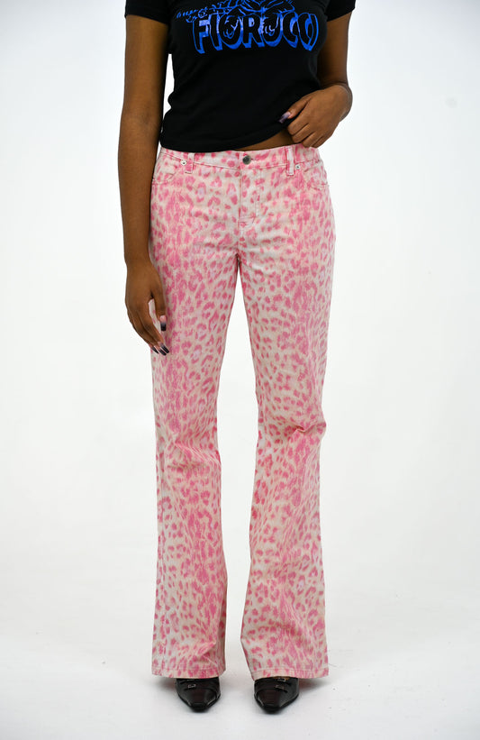 Moschino Pink Cheetah Pants