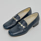 Midnight Heart Leather Loafers (38)