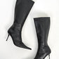 Scrunch Knee High Leather Boots (40)