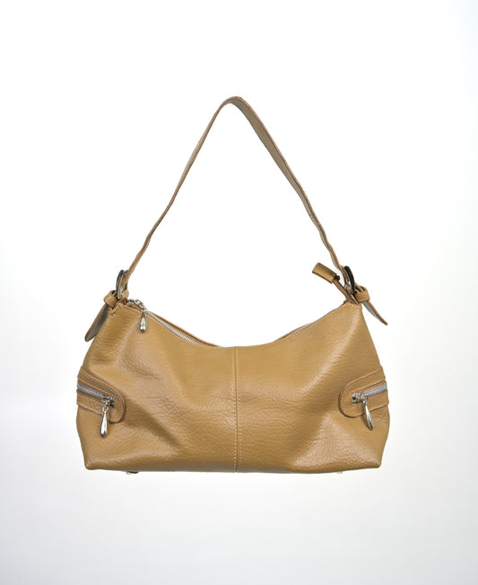 Cappuccino Leather Zip Purse