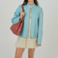 Robin's Egg Leather Jacket