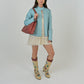 Robin's Egg Leather Jacket