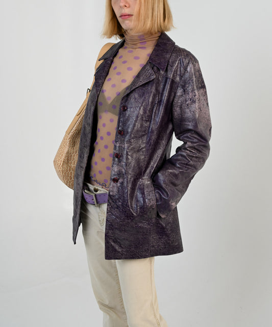 Amethyst Leather Jacket