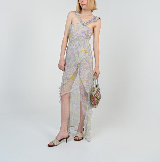 Silk Asymmetrical Dress