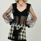 Silk Organza Lantern Blouse