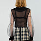 Silk Organza Lantern Blouse