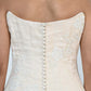 Ivory Embroidered Bustier
