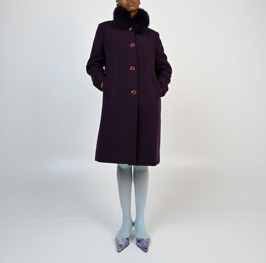 Violet Fox Coat