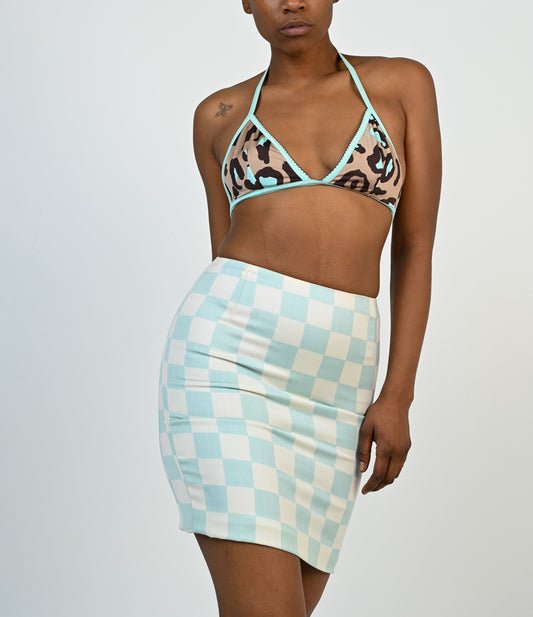 Blumarine Leopard Bikini Top