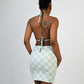 Versace Wool Check Skirt