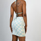 Versace Wool Check Skirt