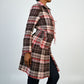 Bow Plaid Coat