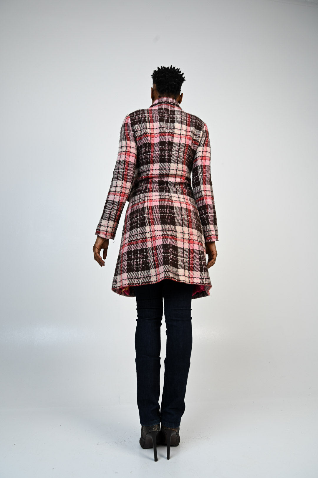 Bow Plaid Coat