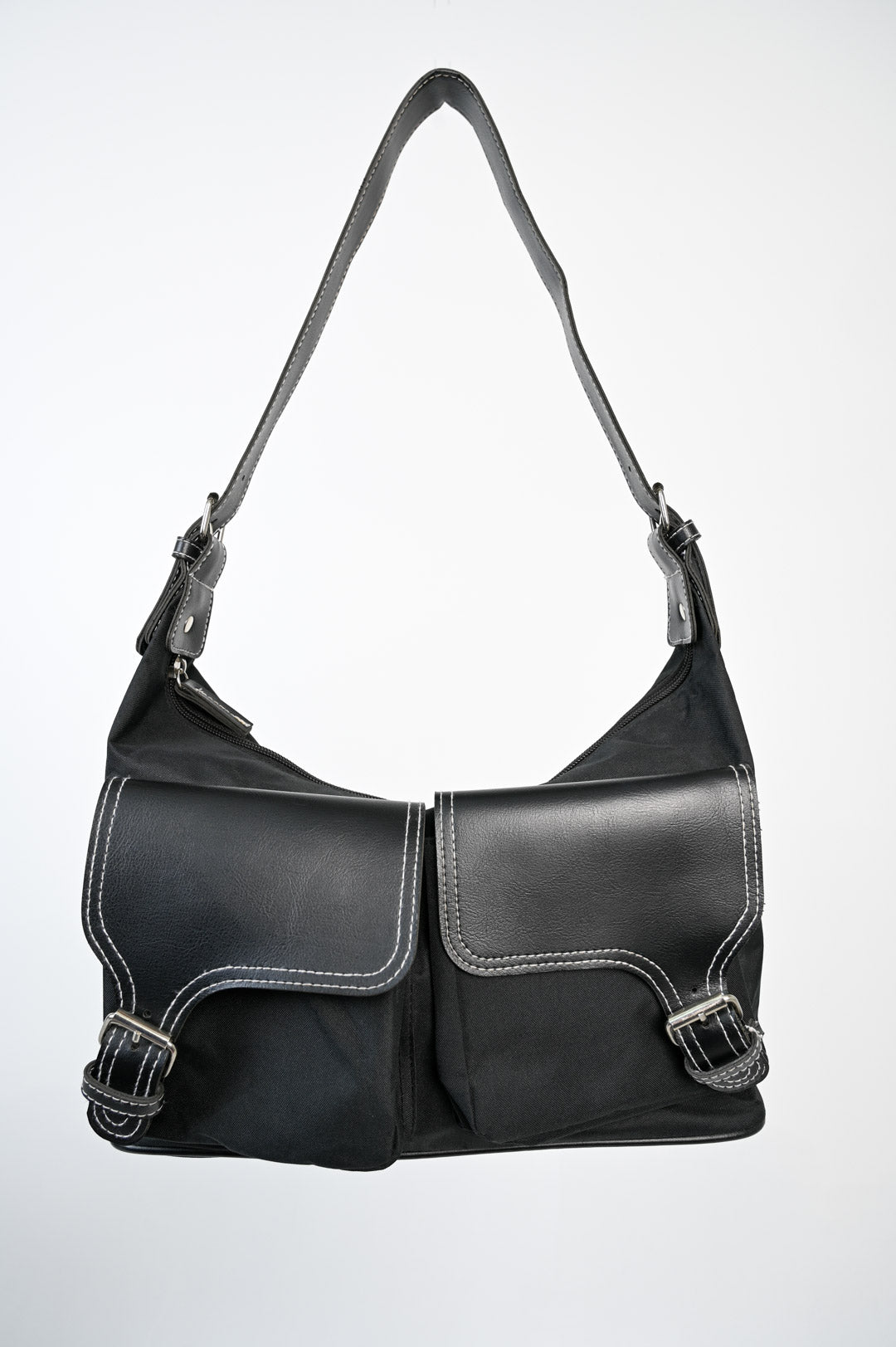 Inky Leather Pocket Bag