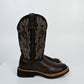 Cocoa Leather Cowgirl Boots (36/37)