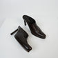Prada Leather Cocoa Mules (40)