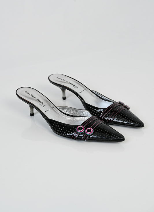 Patent Leather Button Pumps (40)