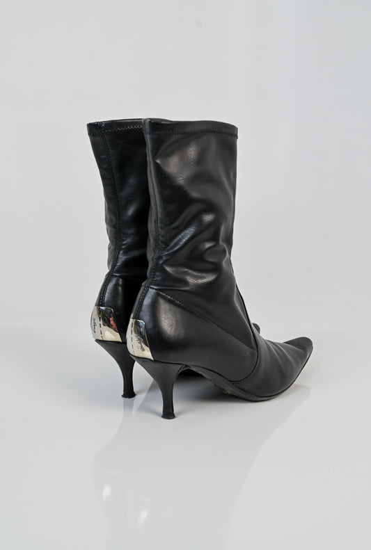 Donald J. Pliner Leather Ankle Boots (37/38)