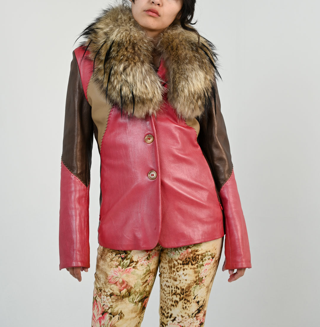 Chocolate Kiss Leather Blazer