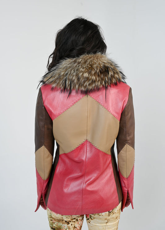 Chocolate Kiss Leather Blazer