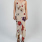 Beige Bouquet Dress