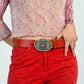 Ruby Compass Leather Belt