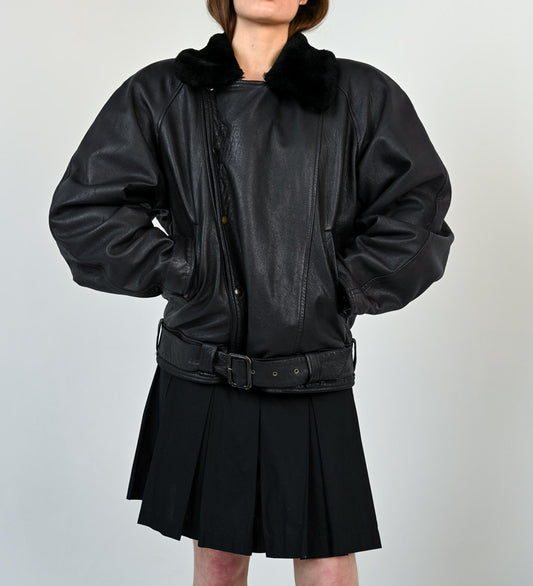 Kenzo Lambskin Shearling Aviator Jacket
