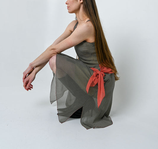 Graphic Illusion Knot Dress