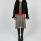 Suede Fur Trim Laced Jacket