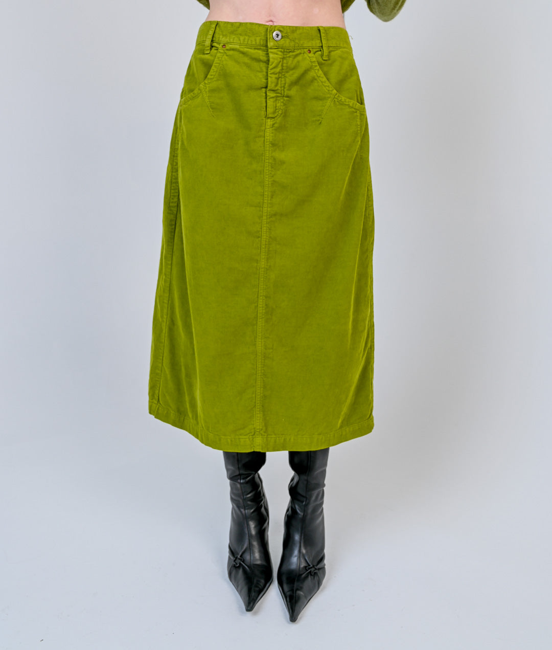 Cactus Corduroy Skirt