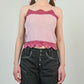 Raspberry Gingham Camisole