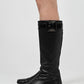 '90s Prada Leather Buckle Boots (38)