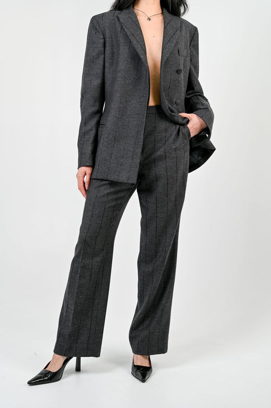 Versace Wool Pinstripe Suit