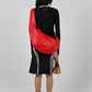 Cherry Leather Slouch Bag