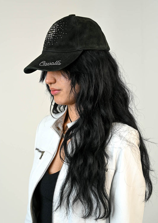 Suede Bedazzled Cap