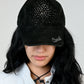 Suede Bedazzled Cap
