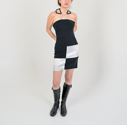 Checkerboard Party Dress