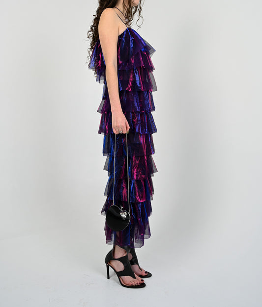 Ultraviolet Tiered Dress