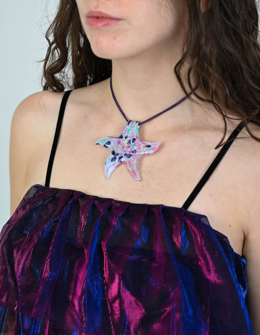 Murano Glass Starfish Necklace