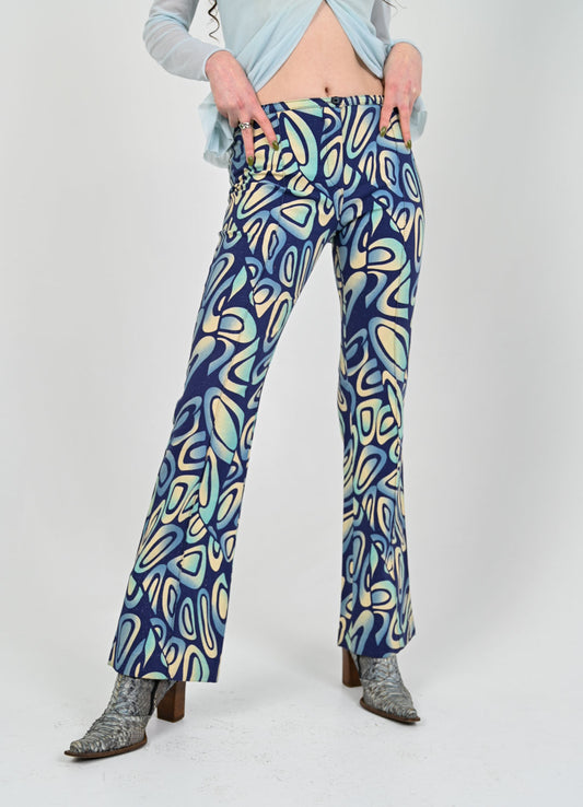 Azure Amoeba Pants