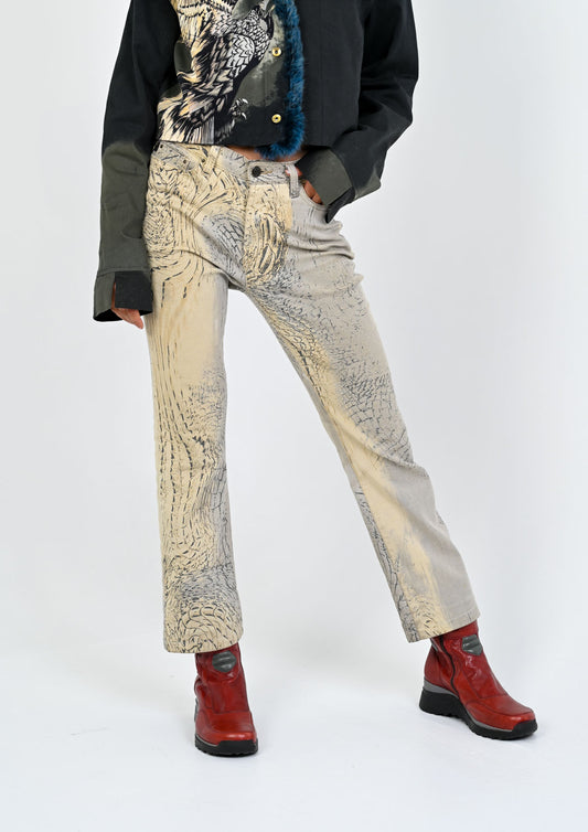 Roberto Cavalli Feather Pants
